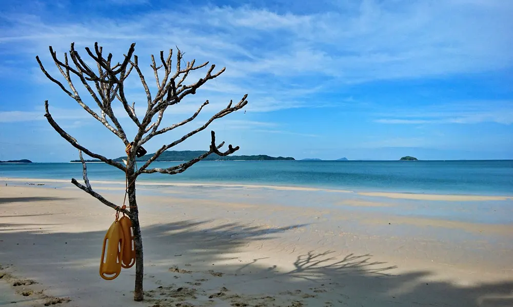 Bãi Vàn Chảy Cô Tô sở hữu vẻ đẹp hoang sơ với bờ cát trắng trải dài (Ảnh: Sưu tầm)