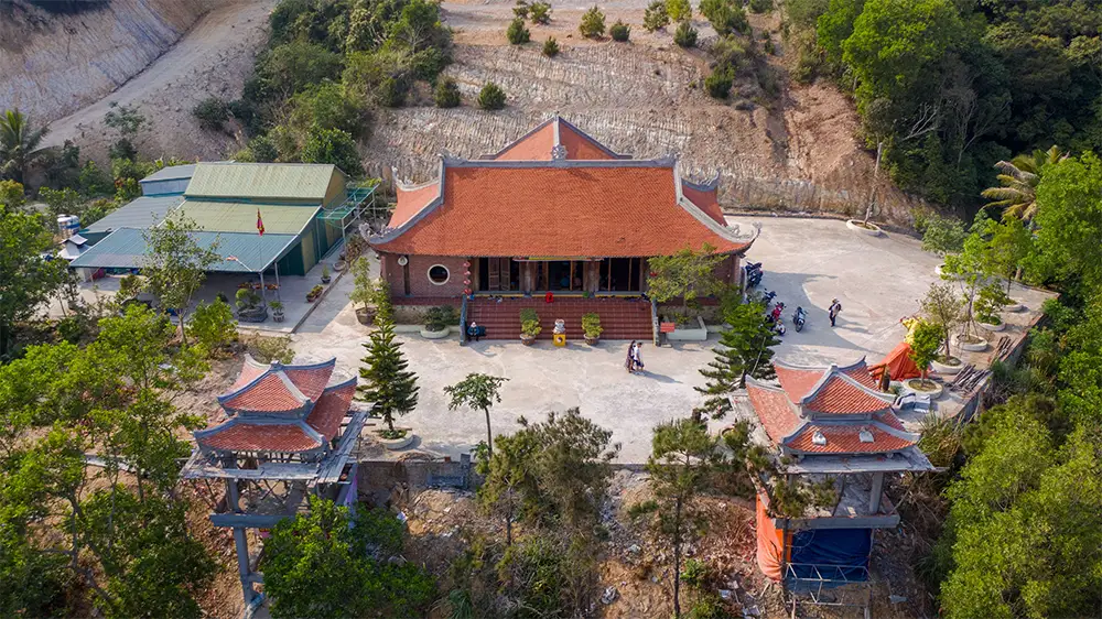 Chùa Trúc Lâm nhìn từ trên cao